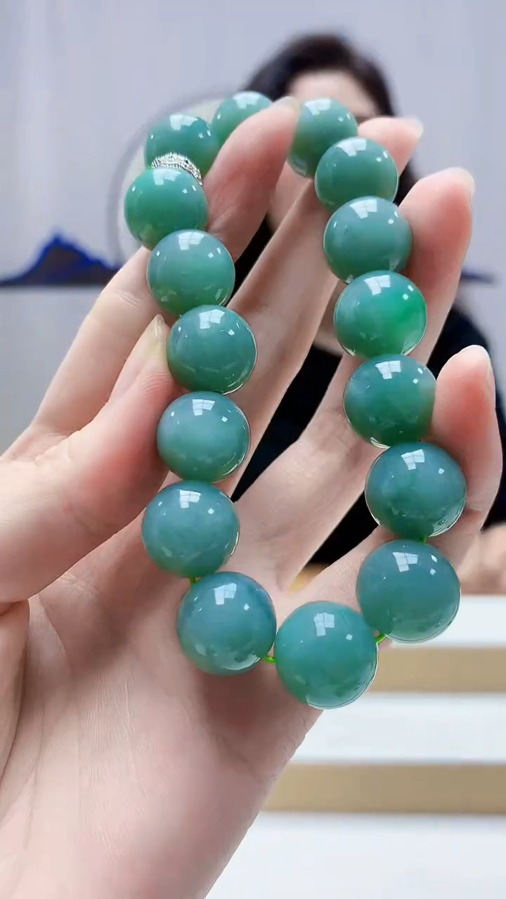 未镶嵌定制翡翠4829zm-毛货手串93