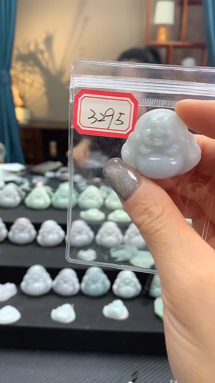 颈饰未镶嵌翡翠佛公3295