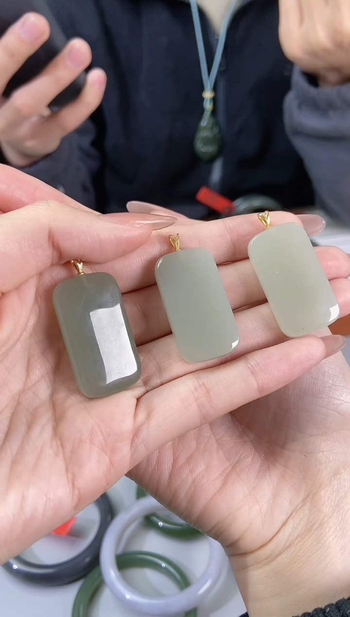 【闪购商品】和田玉和田玉手镯银S925镶嵌和田玉