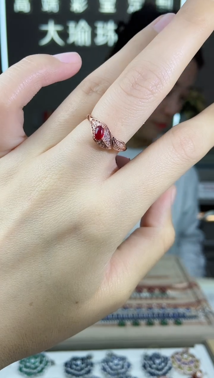 【闪购商品】红宝石手饰银S925镶嵌手饰