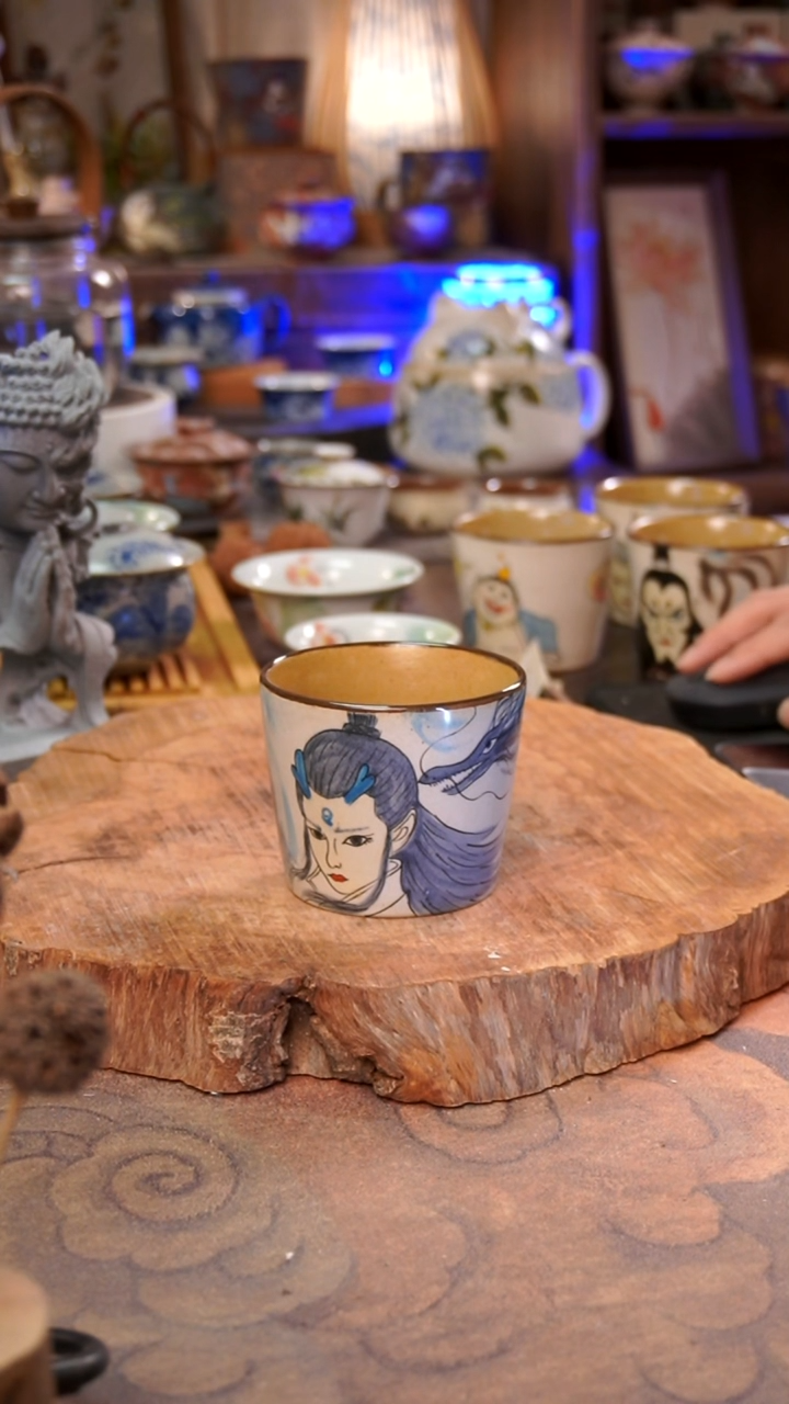 杯子敖丙手工手绘手工手绘