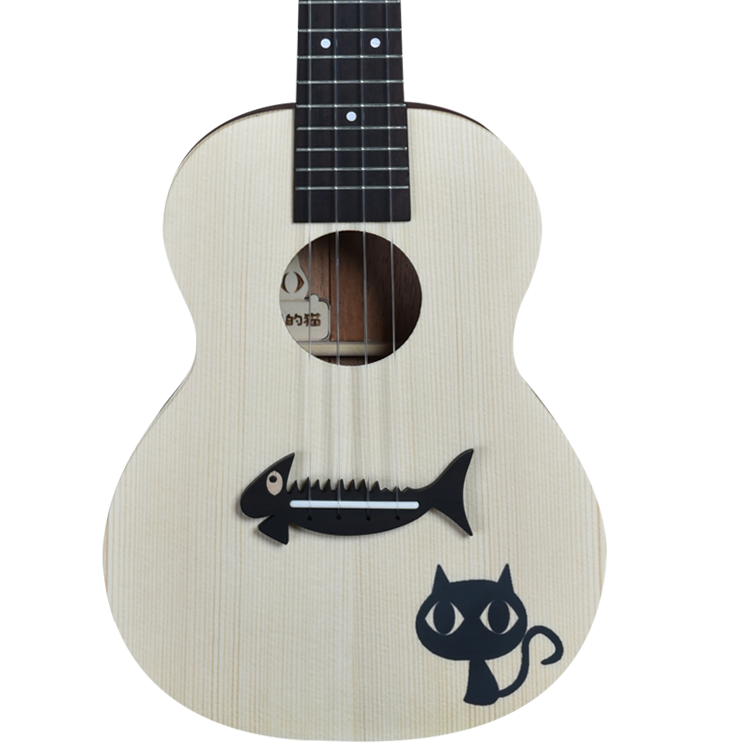 谦梦源头新款正品云杉桃花心全单尤克里里购买