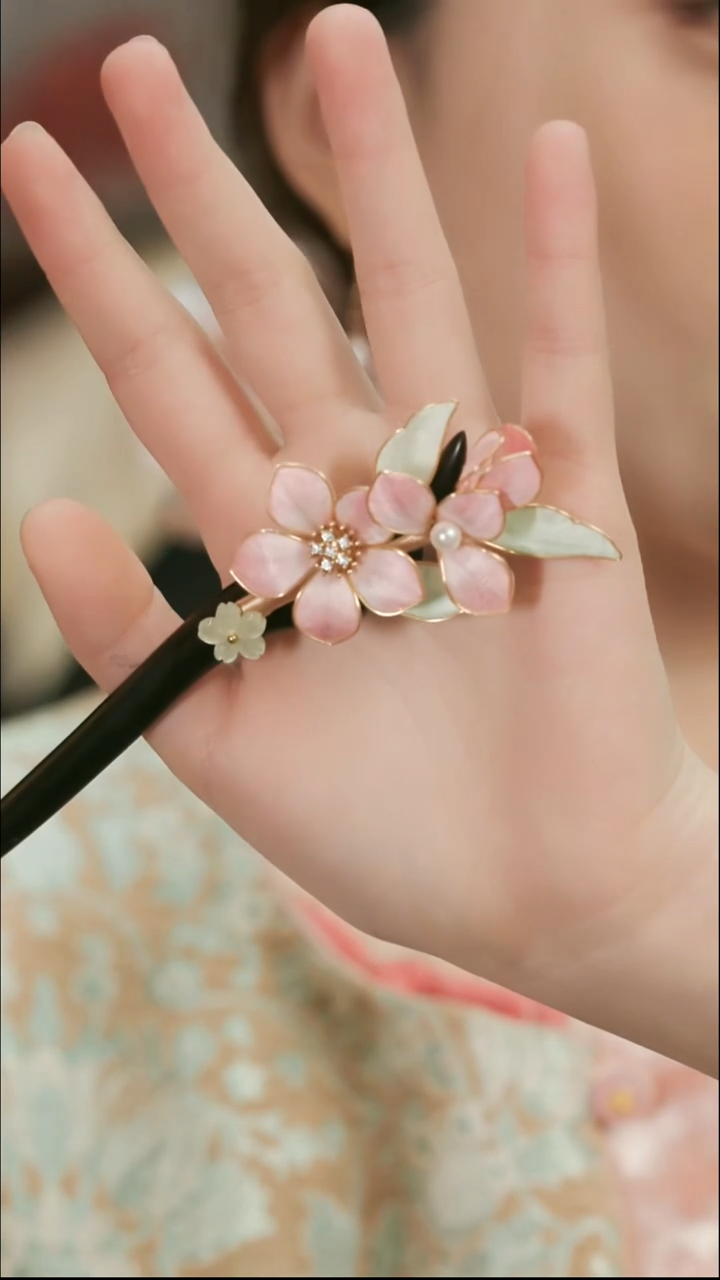 刺绣湘传礼纯手工发簪