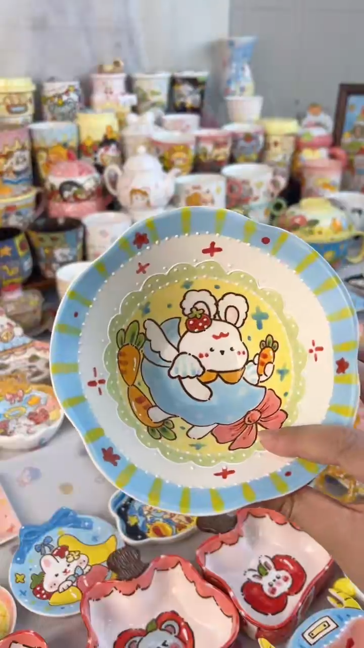 摆件陶梵***i景德镇陶瓷手绘