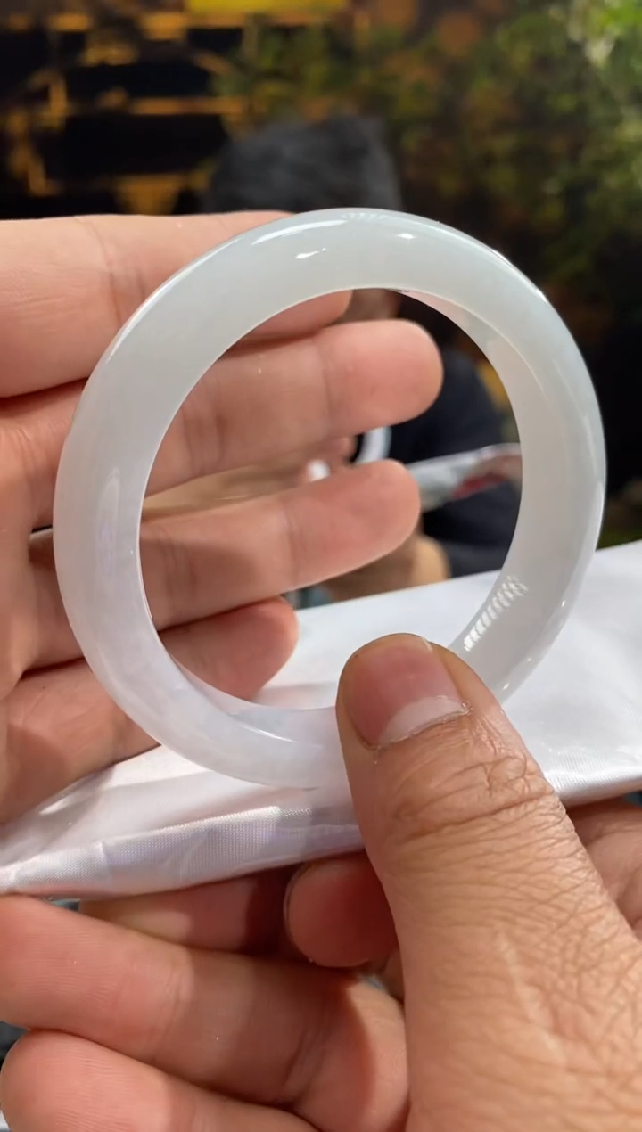 【闪购商品】翡翠手镯未镶嵌30103-天然翡翠a货57.6圈口