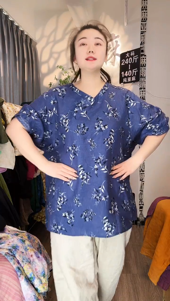 亚麻汉麻苎麻大码女装。