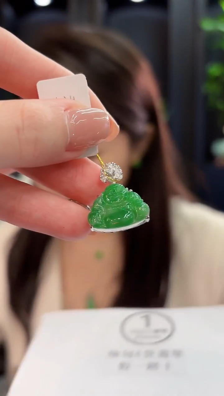吊坠(不含链)未镶嵌翡翠 缅甸A货/支持复检/一件