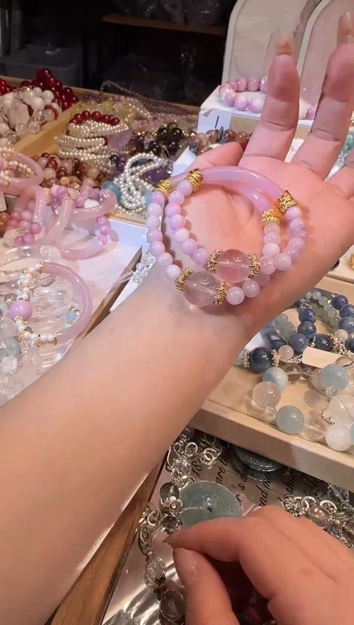 未镶嵌手串水晶多样性发一