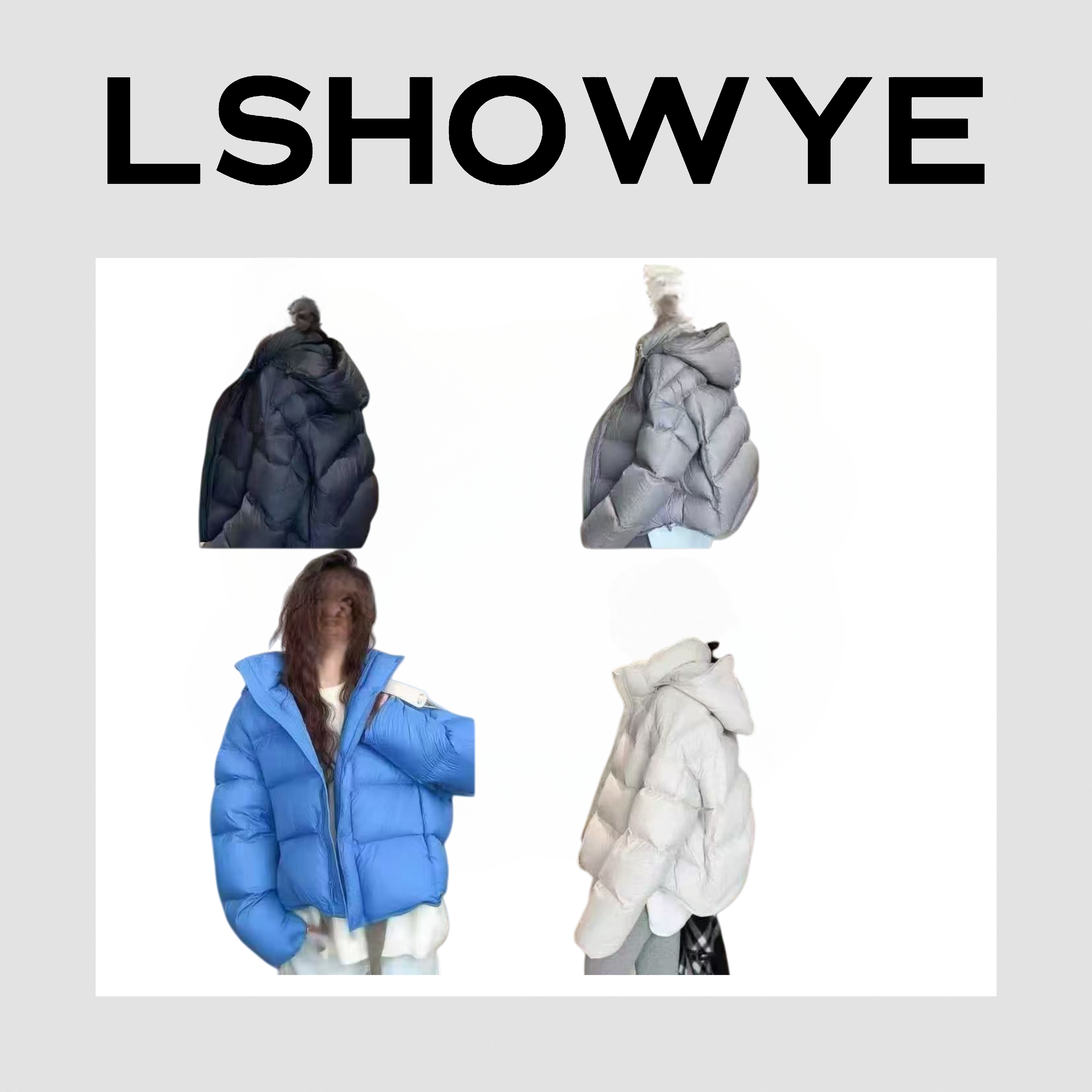 LSHOWYE｜龟背鹅绒服25H801