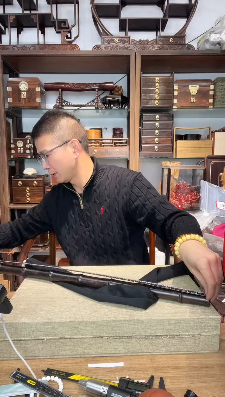 乌木类书架542紫光檀竹节棍80公分