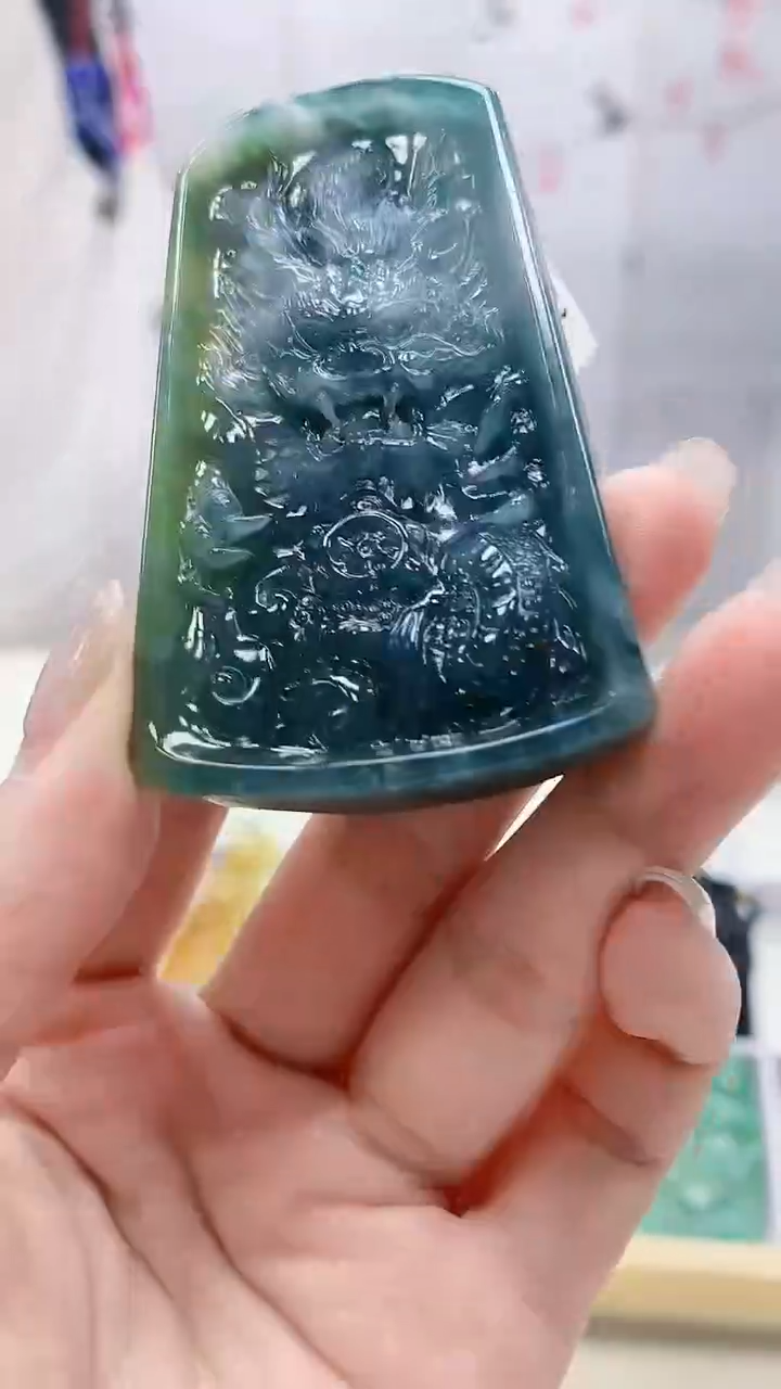 定制翡翠未镶嵌4812lr-毛货挂件142