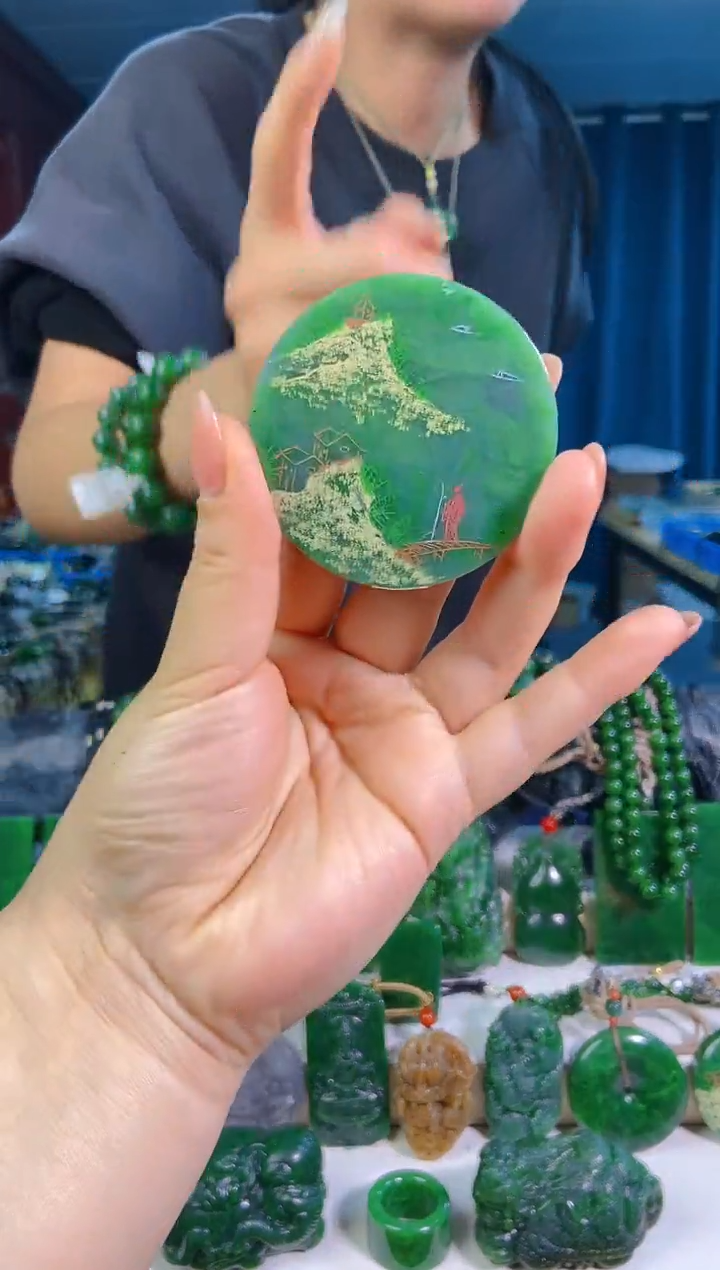 和田玉未镶嵌挂件1