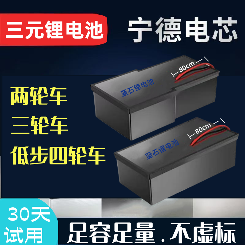 【专属48V】电动车锂电池（送蚂蚁保护板）外卖车用 耐高温 长质保