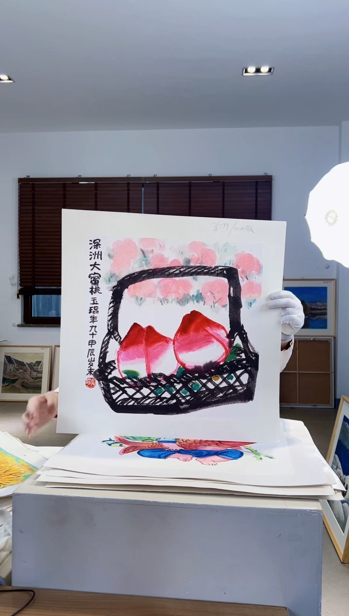 【闪购商品】版画耿玉琨限量作品亲签盖章版画S