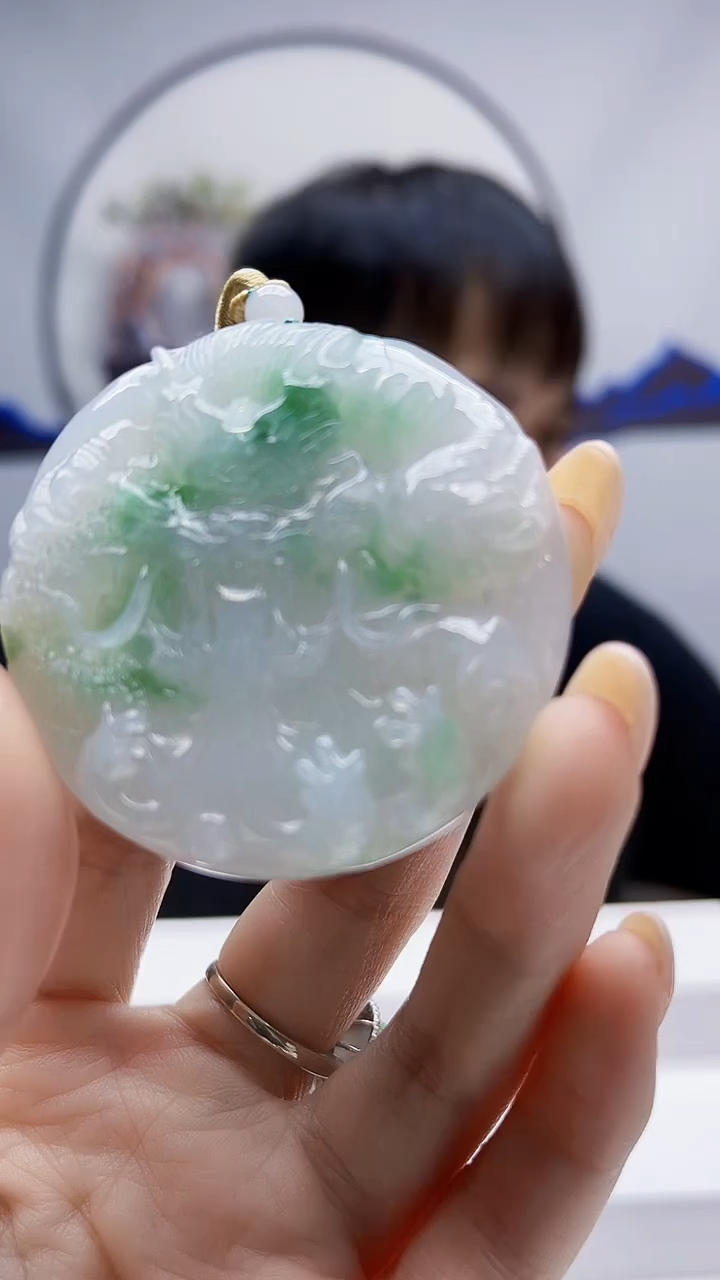 未镶嵌定制翡翠毛货挂件49