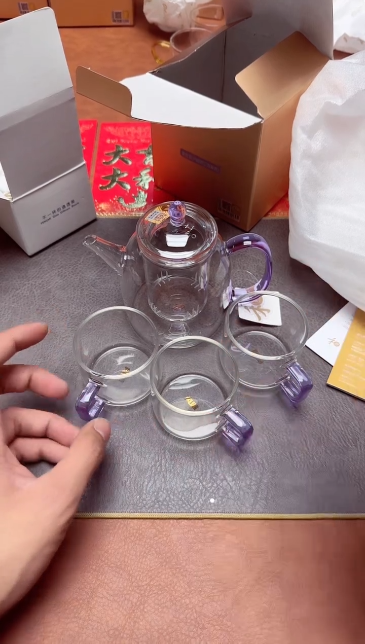 【闪购商品】禾器#宴臣壶浅紫+臻悦杯紫