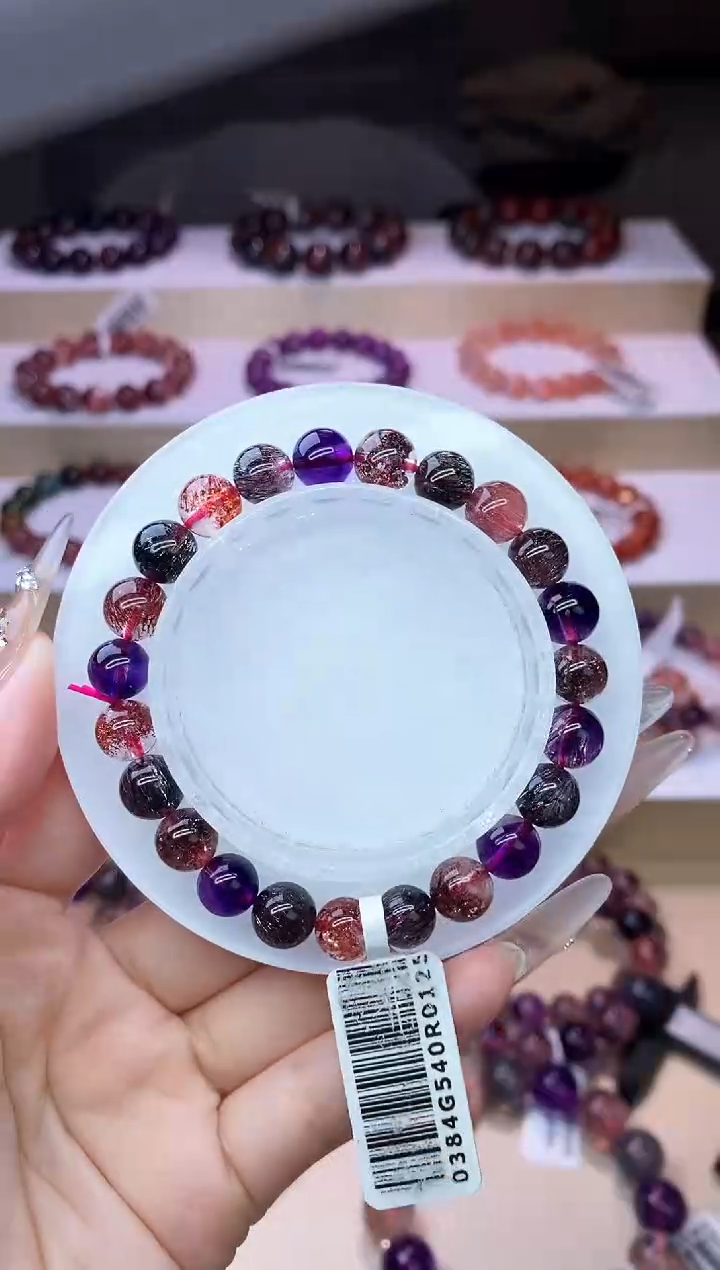 【闪购商品】水晶手链未镶嵌黑加仑超七单圈8m+