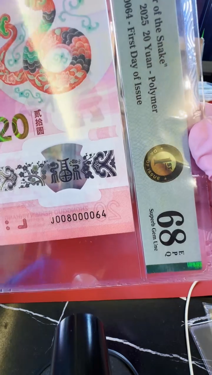 【闪购商品】塑料2025蛇钞单张008000064