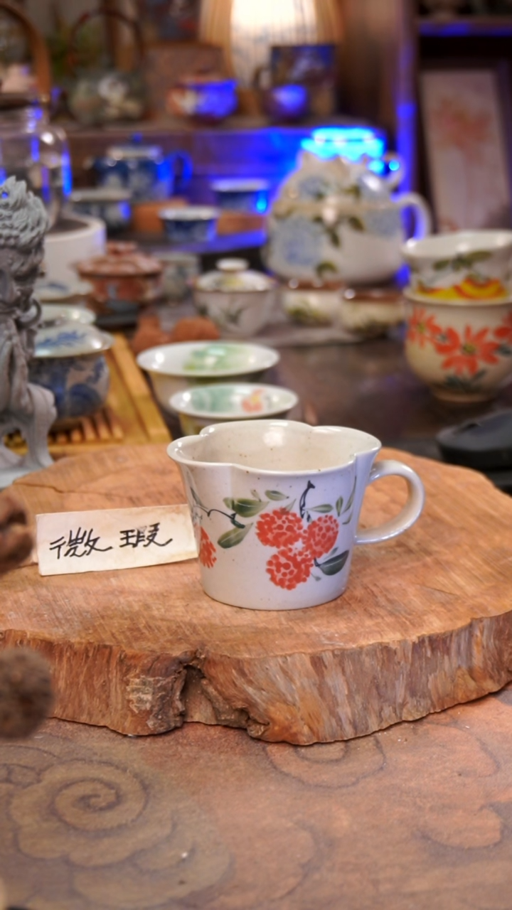 杯子荔枝手工手绘手工手绘