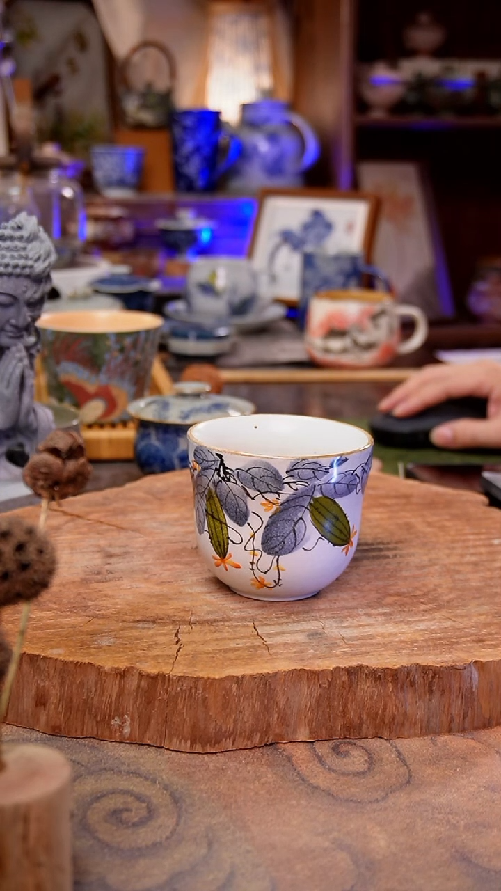 杯子丝瓜手工手绘手工手绘