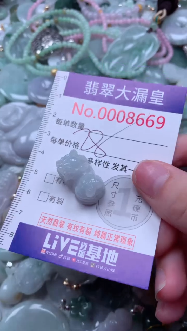 翡翠未镶嵌吊坠(不含链)8669