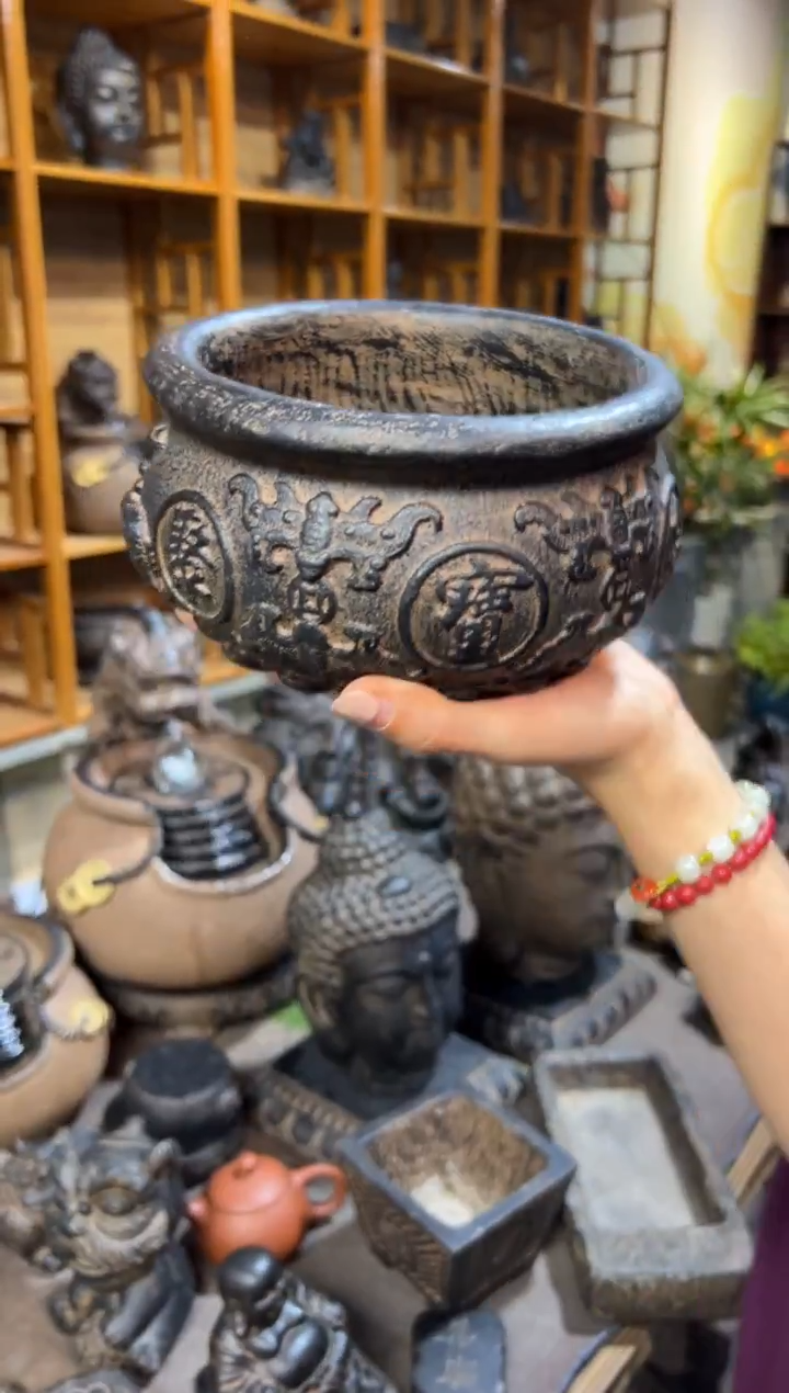 陶土【火山泥】聚宝盆