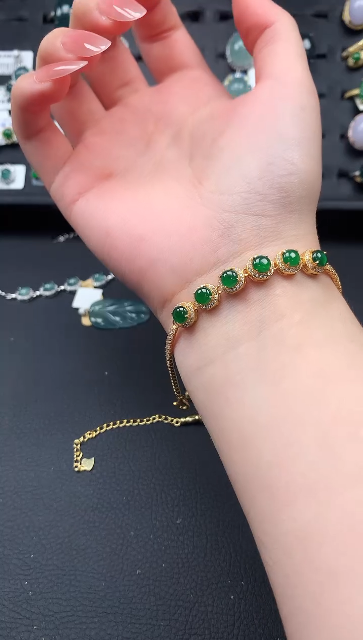 【闪购商品】翡翠戒指银S925镶嵌6514141