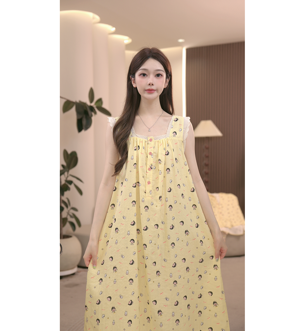 DM【樱桃小丸子】高定设计款时尚家居服睡裙