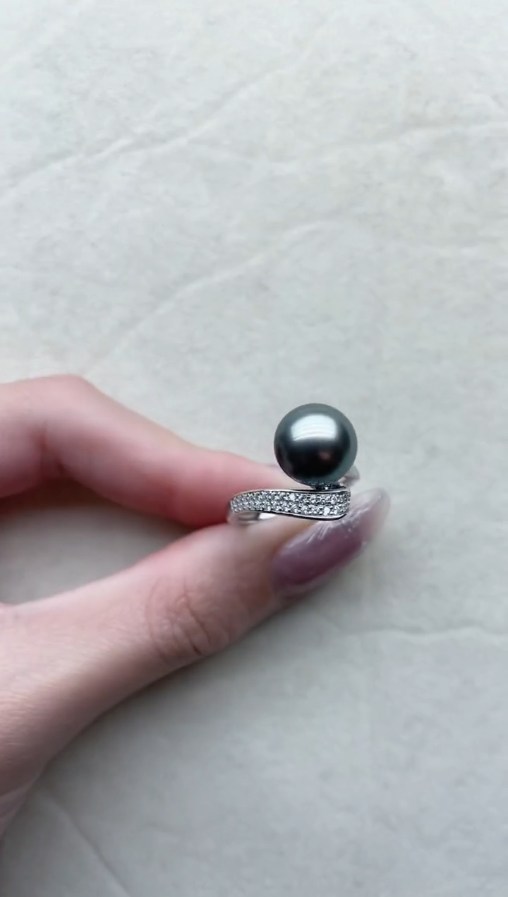 【闪购商品】海水珍珠戒指银S925镶嵌111