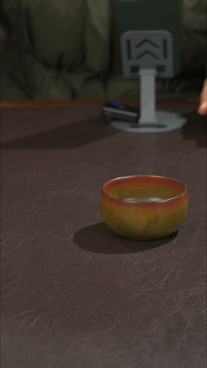 瓷宣宝汝瓷原矿原釉手工作品微微瑕