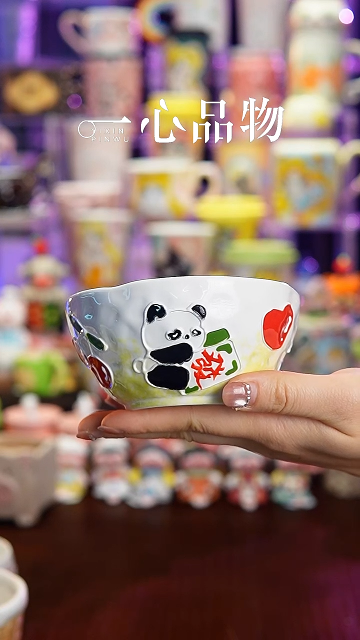 杯子瓷A10景德镇手工手绘杯子摆件