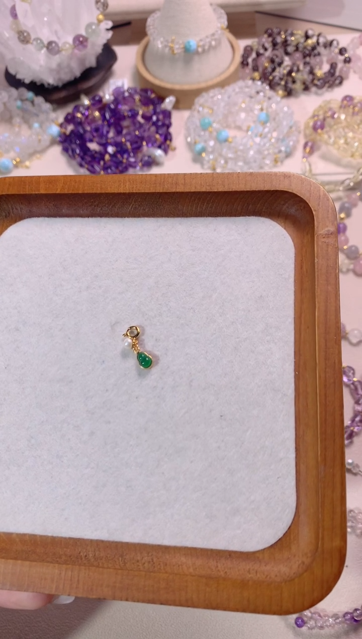 【闪购商品】翡翠银S925镶嵌吊坠(不含链)福利