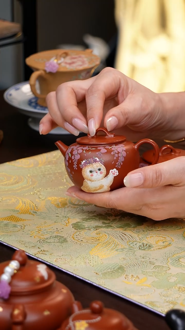茶壶紫砂民*宜兴紫砂壶原矿泥料