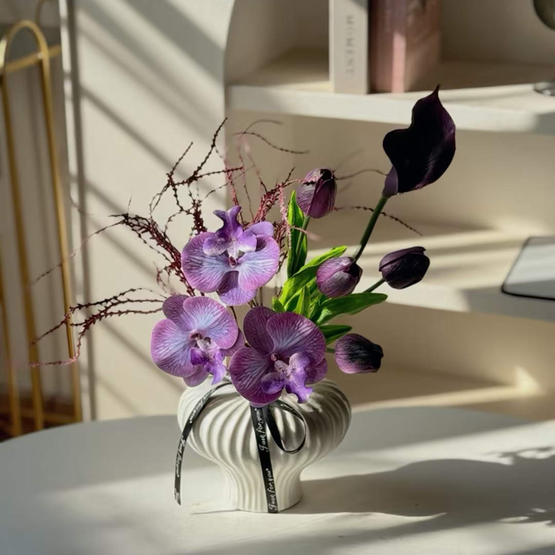 和鸣·仿真花假花餐桌花高档高级感轻奢摆件家居装饰客厅摆件