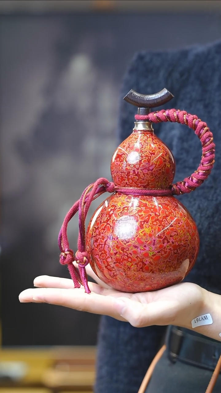 【闪购商品】XL176漆艺酒葫芦不包手串及旋转底座