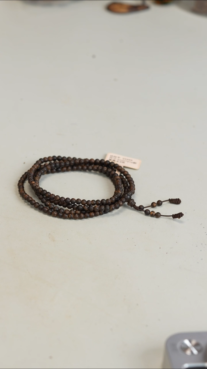 沉香手串沉水达拉干4mm长串 8g+