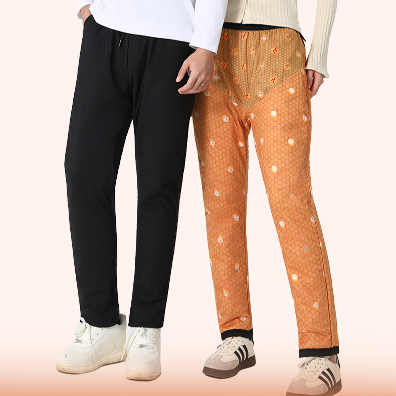 量子光感鹅绒裤新款显瘦加绒加大高弹保暖防风冬季