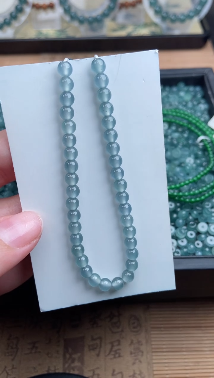 【闪购商品】翡翠手链未镶嵌多样性发货37颗卡5