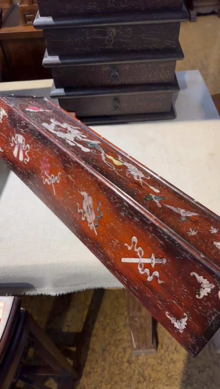 木  长画盒  收纳盒  60/13/13