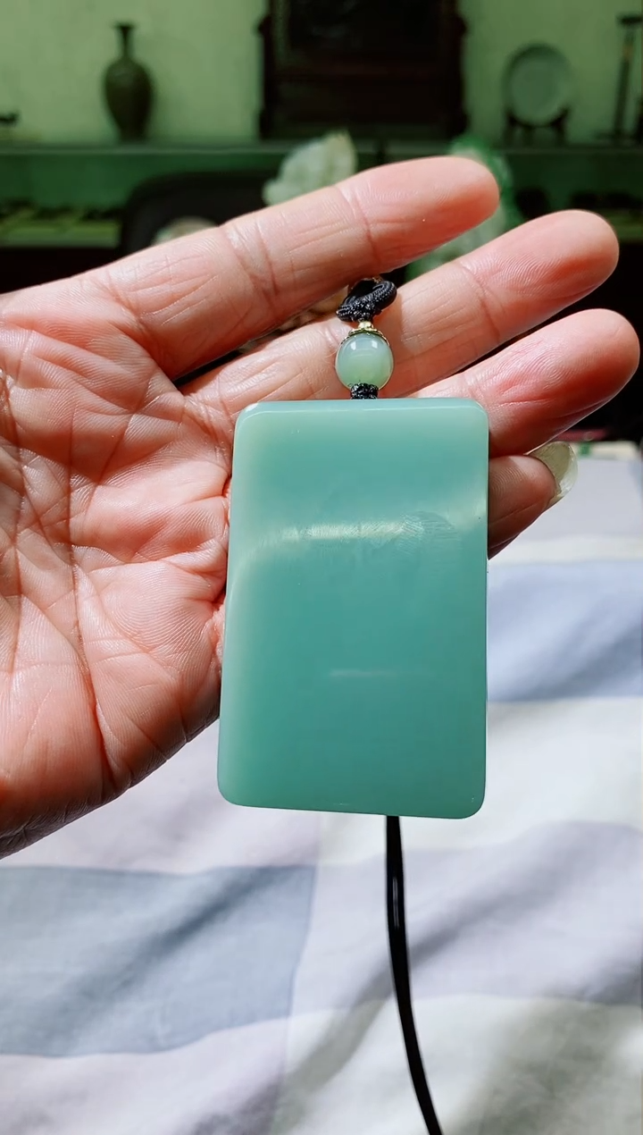 【闪购商品】和田玉（碧玉）挂件未镶嵌和田玉碧玉无事牌