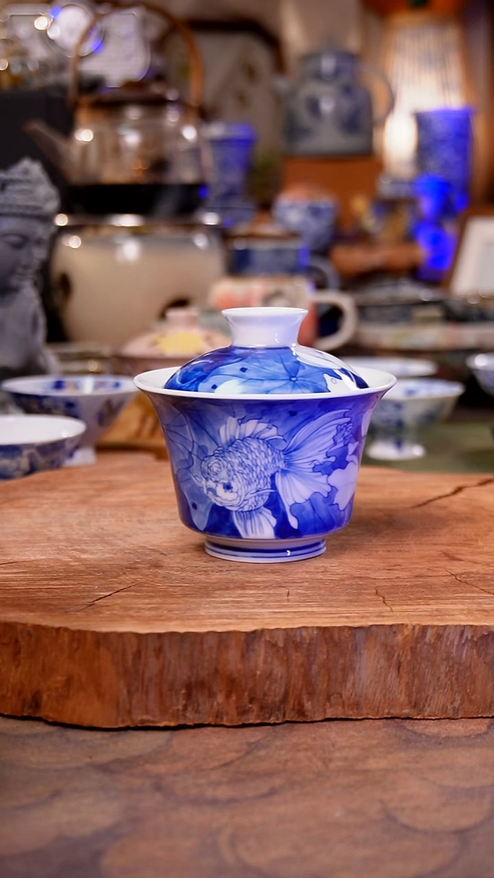 杯子陶穆*鱼手工手绘手工手绘