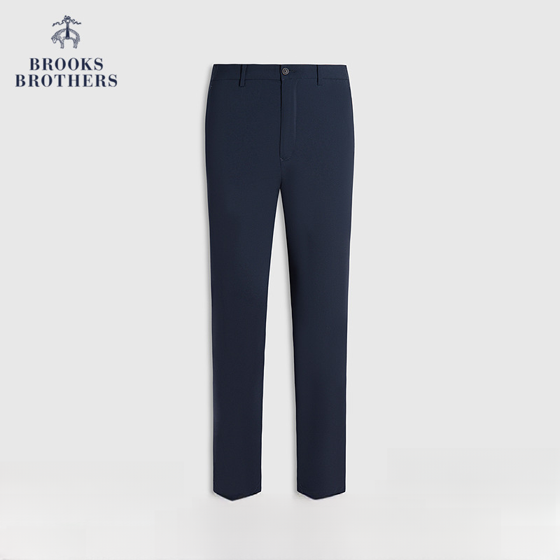 Brooks Brothers/布克兄弟男士25春夏新款薄弹力反光logo休闲长裤