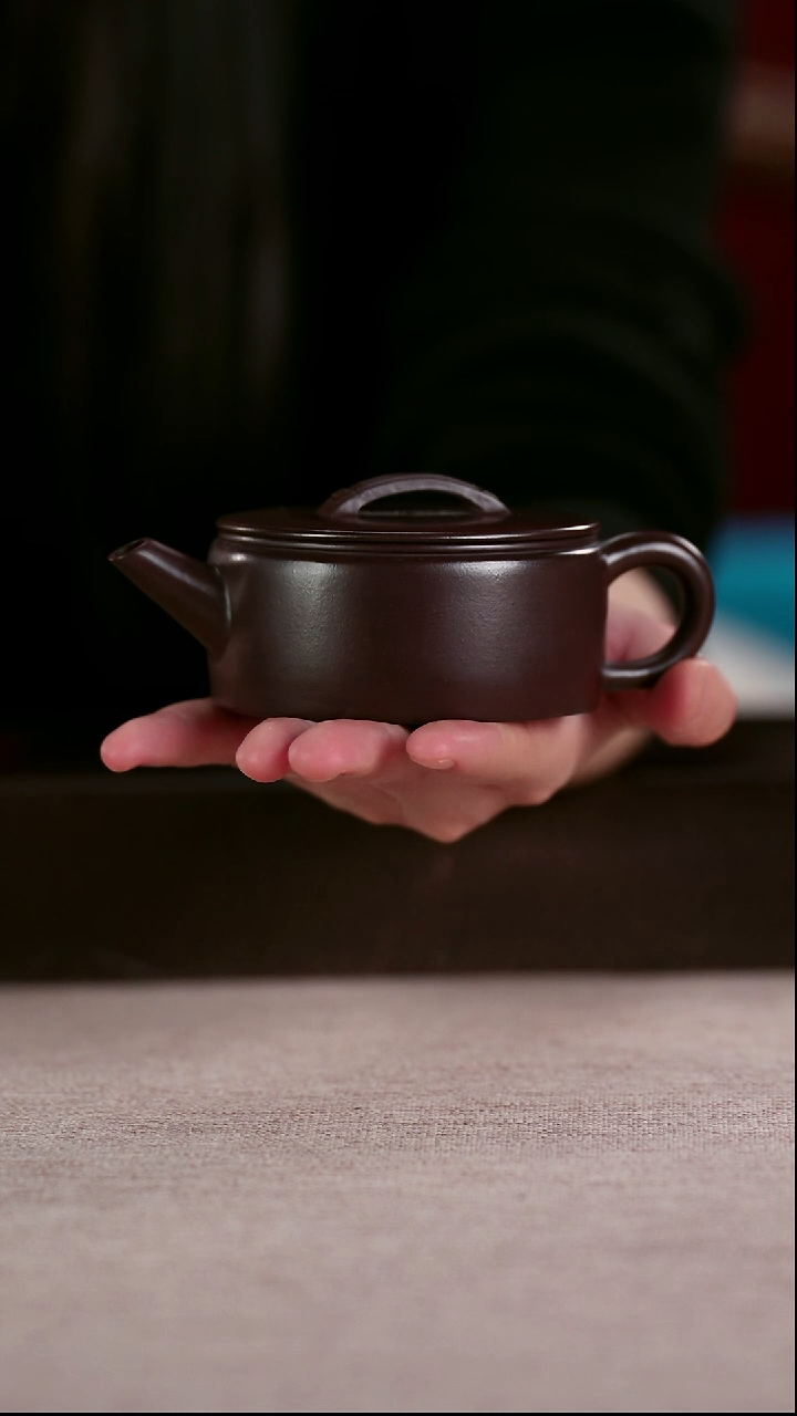 茶壶紫砂陈老师深井紫泥开窗汉瓦