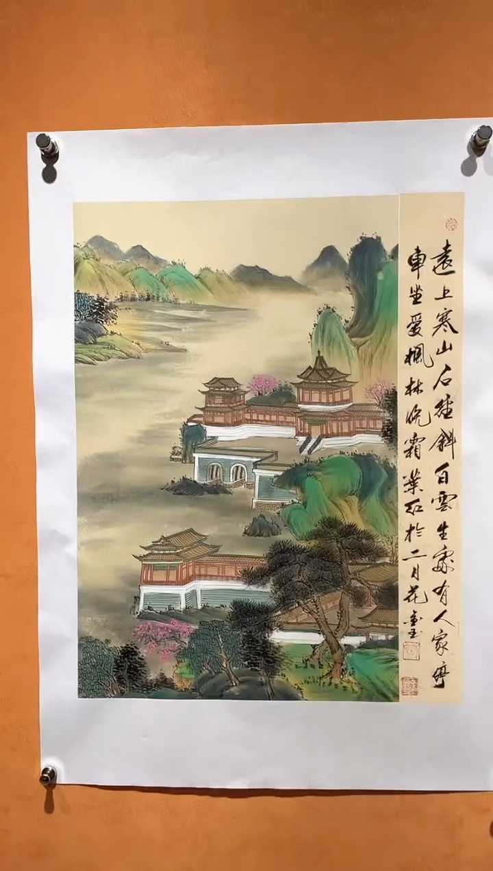 国画刘金玉老师亲笔手绘