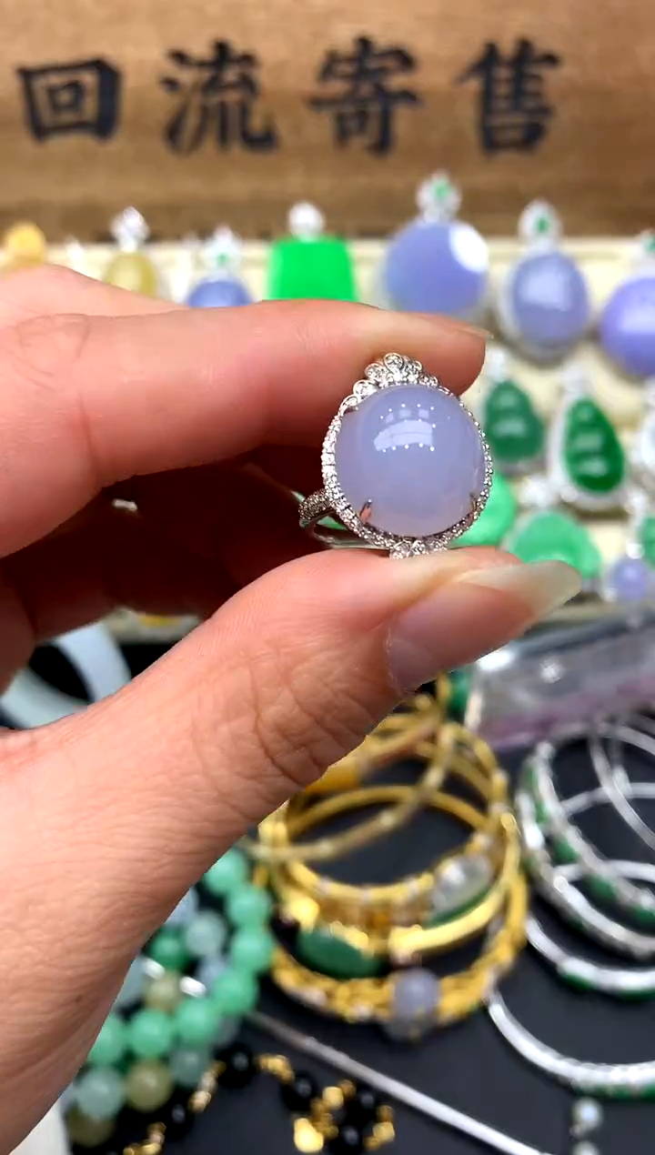 【闪购商品】翡翠戒指18K金镶嵌284-中国好珍宝