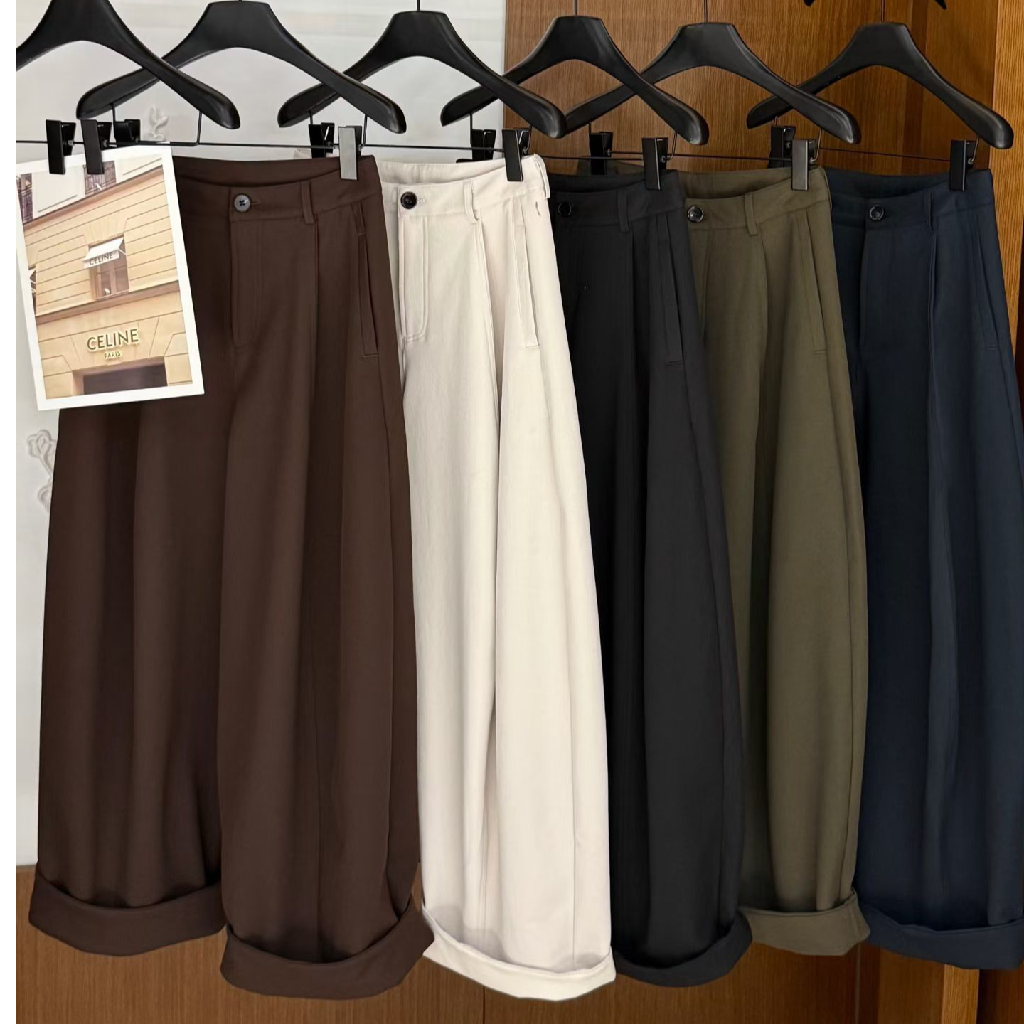 女人阁（裤25100）欧货原版百搭空气裤