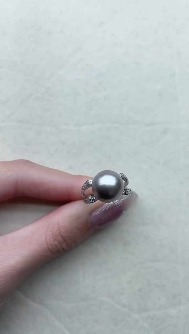 【闪购商品】海水珍珠戒指银S925镶嵌68