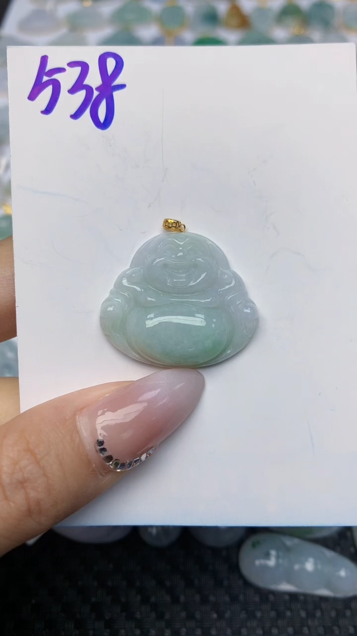 【闪购商品】翡翠颈饰18K金镶嵌 天然翡翠A货
