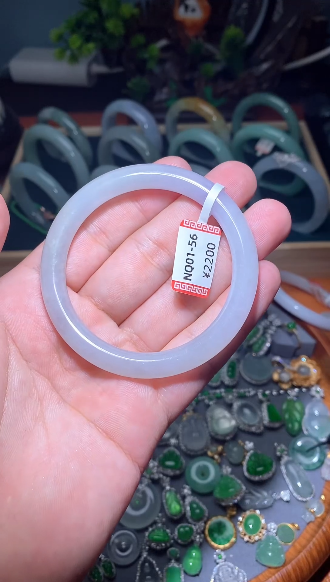 【闪购商品】翡翠手镯未镶嵌04/56圆条
