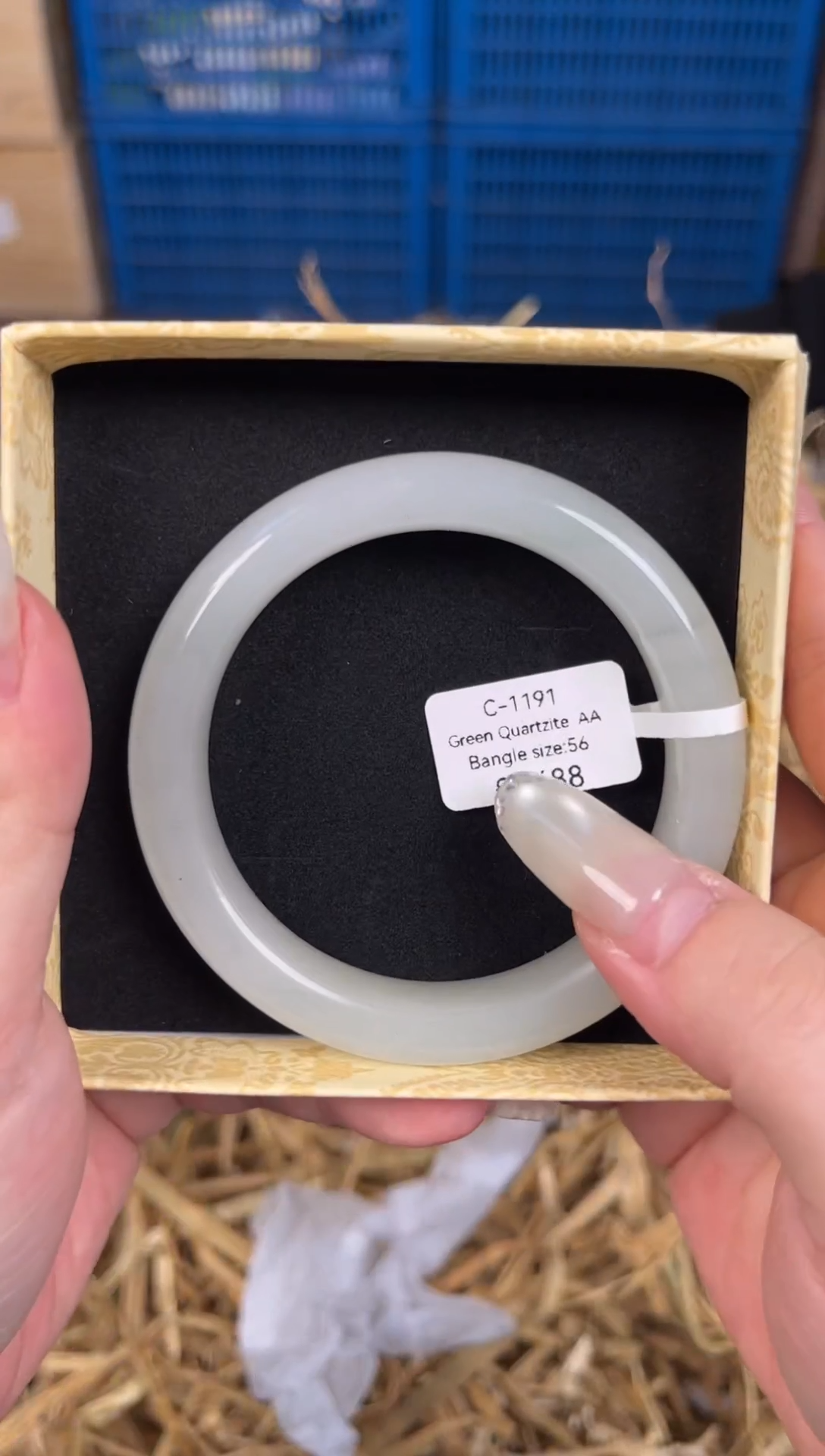 未镶嵌手镯石英质玉C1191